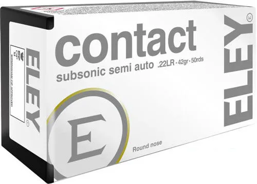 A02300_2.Webp Eley contact subsonic 22lr - 42gr rn 50rd 100bx/cs - image 1