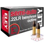 ELEY OUTLAW SEMIAUTO BENCHREST - 22LR 42GR 50RD 100BX/CS