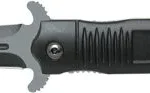 ABKT BLACK STILETTO ASSISTED - OPENER 3.5" BLADE W/BREAKER