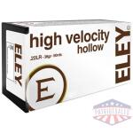 ELEY HIGH VELOCITY 22LR 38GR - HP 50RD 100BX/CS