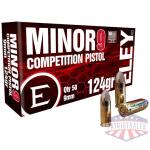 eley minor 9 competition 9mm - 124gr fmj 50rd 20bx/cs