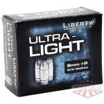 liberty ultra light 9mm +p - 9mm luger 50gr hp 20rd 10bx/cs