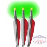 LUMENOK XBOW ARROW 22" BARNETT - HEADHUNTER GREEN CRESCENT 3PK - Image 2