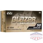 BLAZER BRASS 40S&W 180GR JHP 50/500
