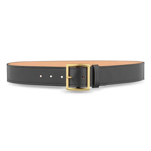 Dty-1611-40-9032.Webp 1-3/4"" plain leather garrison belt with gold buckle - image 1