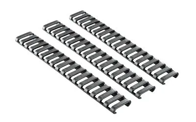 ERGO 18-SLOT LDDR RAIL COVERS 3PK BK