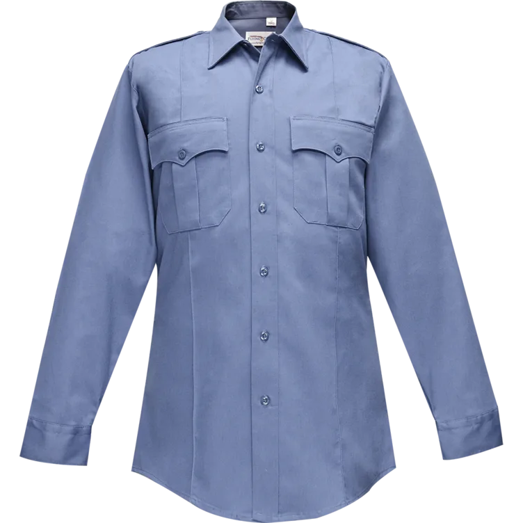 Duro Poplin Long Sleeve Shirt w/ Sewn-In Creases