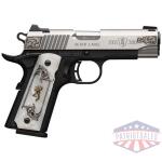 BROWNING 1911-380 SS/ENGRAVED - 380ACP FS 4.25" WHITE PEARL