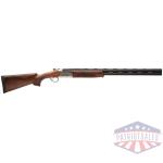 stevens 555e o/u 410ga 26" mc5 - silver engraved/walnunt