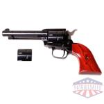 HERITAGE 22LR/WMR COMBO 4.75" - BLUED COCOBOLO GRIPS