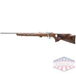 SAVAGE MARK II-BTVLSS 22LR LH - 21" HB SS/BRN LAMINATE T-HOLE