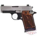 sig p938 9mm 3" sao xray3 - 6/7rd two-tone/walnut