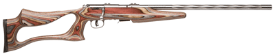 G96771 Savage 93r17-bsev 17hmr 21"hb - fluted acu-tgr ss/brn lam evo - image 1