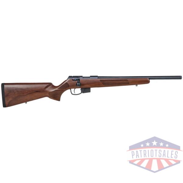 anschutz 1761 d hb 17hmr - 18" tb blued/walnut classic