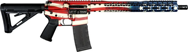 Gbropatamerica.webp Black rain spec+ patriot rifle - 5. 56 16" american flag 30rd - image 1