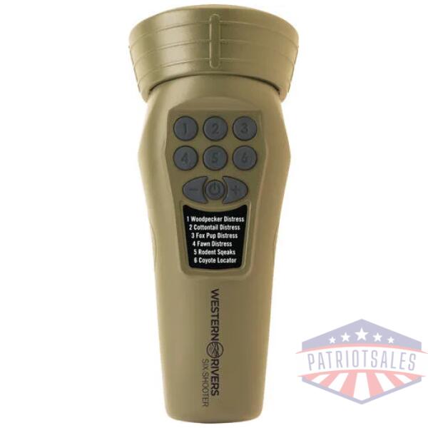 western rivers electronic - caller handheld six shooter