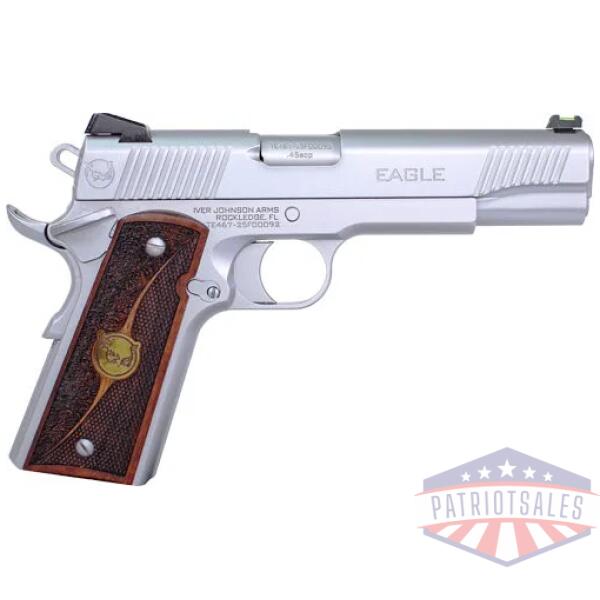 iver johnson eagle hc gen2 - 1911 45acp 8rd satin chrome