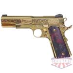 iver johnson eagle noble wp - 1911 45acp 8rd gold/ex. wood