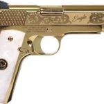 IVER JOHNSON EAGLE NOBLE WP - 1911 45ACP 8RD ENGRAVED GOLD