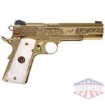 iver johnson eagle noble wp - 1911 45acp 8rd engraved gold