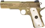 IVER JOHNSON EAGLE NOBLE WP - 1911 45ACP 8RD ENGRAVED GOLD - Image 2