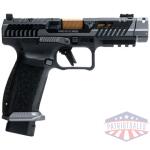 CANIK TTI COMBAT 9MM 4.6" BBL - OR FS 2-10RD MAGS COMBAT SMOKE