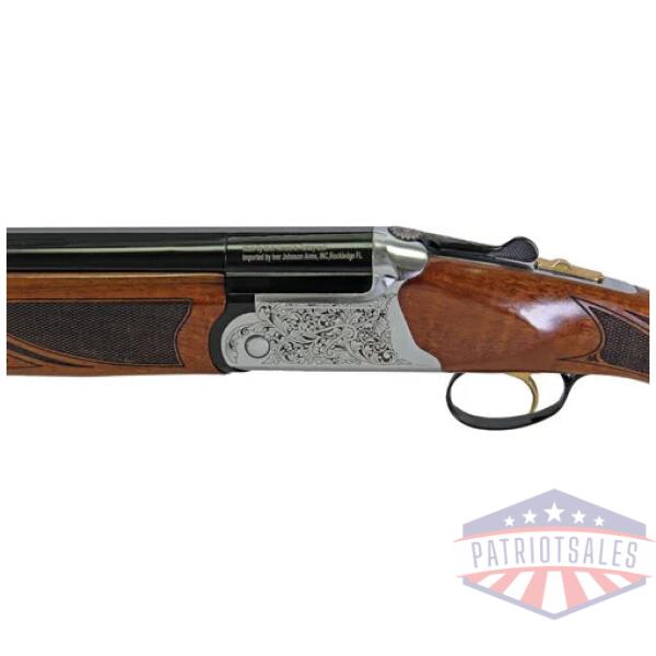iver johnson 600 o/u 12ga 3" - 30"vr silver walnut ejectors