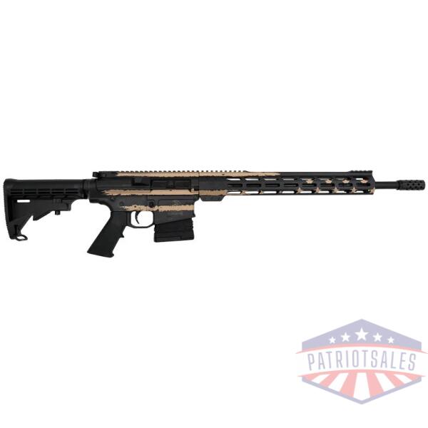 glfa ar10 rifle 308 win 18" - nitride bbl desert flag 10-rds
