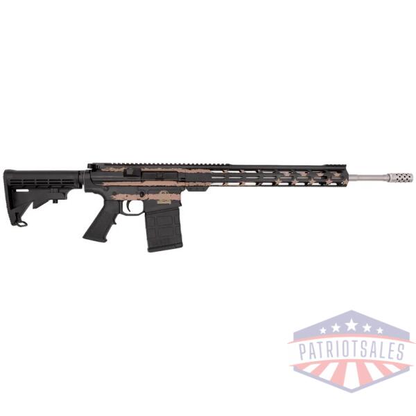 glfa ar10 rifle 6.5cm 20" s/s - bbl 10-shot desert flag