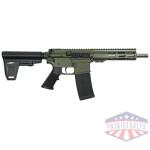glfa ar15 pistol w/brace 223 - wylde 7.5" ss barrel od green