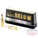 BELOM 7.62X39 BRASS 123GR FMJ 20/480