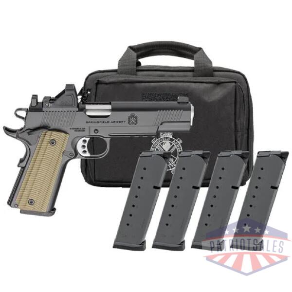 springfield 1911 operator aos - 9mm 5" 9rd 4 mags gear pac