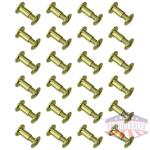 GROVTEC BRASS CHICAGO SCREWS - 24-PACK