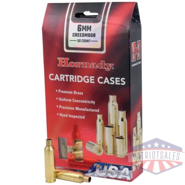 hornady unprimed cases 6mm - creedmoor 50 pack 5pk/cs