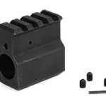 LBE .750 GAS BLOCK W/RAIL BLK