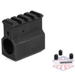 LBE .750 GAS BLOCK W/RAIL BLK