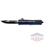 templar knife large otf back - the blue 3.5" blk drop point