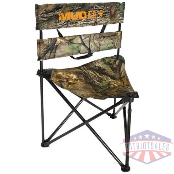 muddy folding tripod ground - seat epic camo 250lb rating