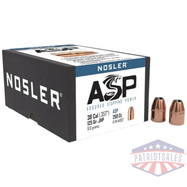 nosler bullets 38 .357 - 125gr jhp 250ct