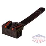 HIVIZ ADJ REAR SIGHT S&W RVLVR GR/RD