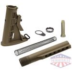 utg stock assembly ar-15 fde - 6 position mil-spec