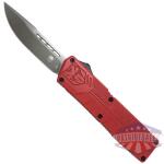 COBRATEC LIGHTWEIGHT OTF - RED 3.25" DROP POINT