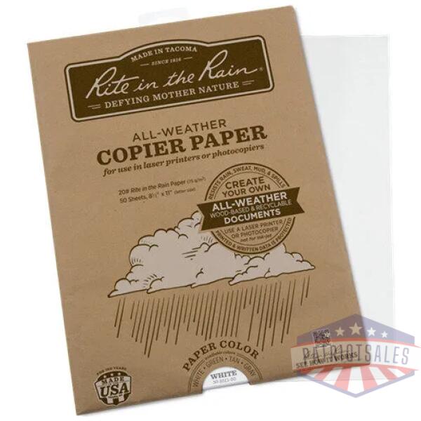 all-weather copier paper (8.5'' x 11'')
