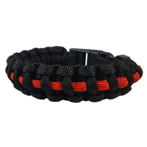 Tbl-Trl-Para-9.Webp Paracord survival bracelet, thin red line - image 1