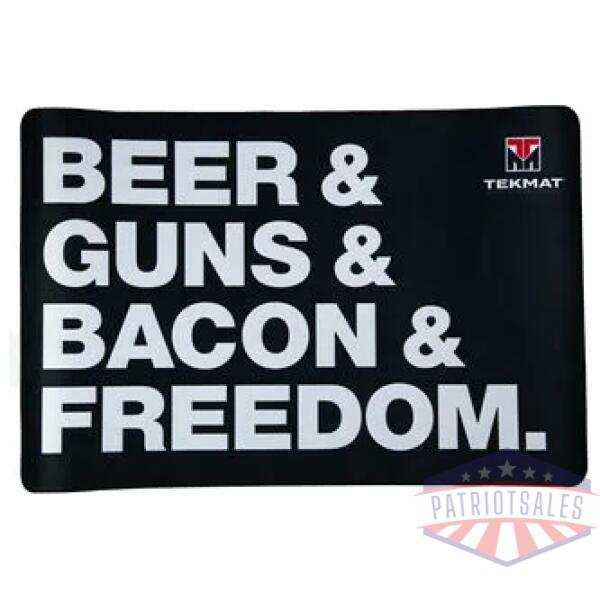 tekmat mat beer/guns/bacon & freedom