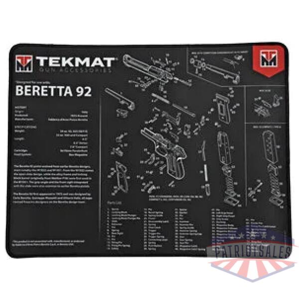 tekmat ultra pstl mat beretta 92 blk