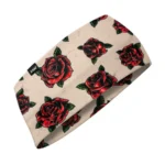 Zan Headband SportFlex Series Tattoo Roses
