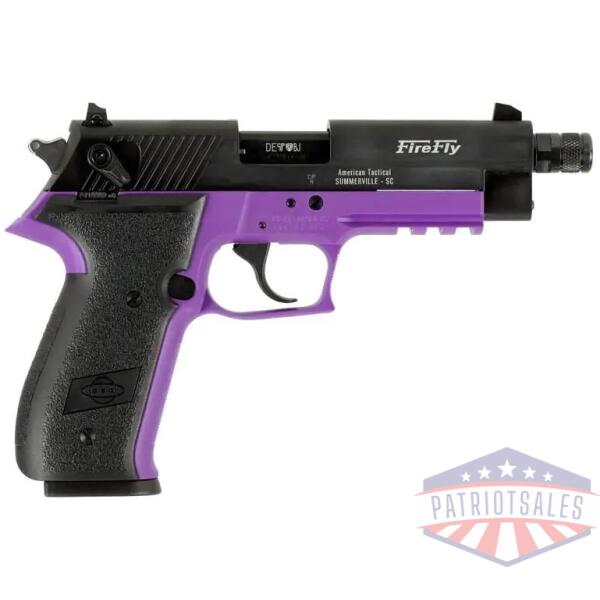 ati gsg firefly handgun .22 lr 13rd magazine(1) 4.9 threaded barrel purple frame