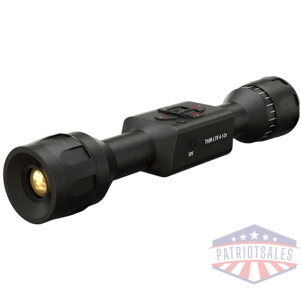 atn thor ltv 4-12x 320x240 12 micron ultra lite thermal rifle scope w/ video recording