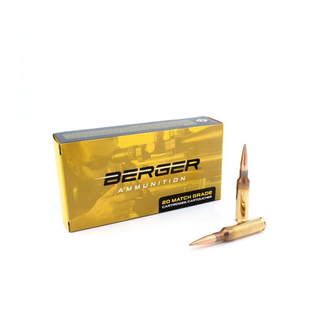 Https3A2F2Fmedia.chattanoogashooting.com2Fimages2Fproduct2Fbb310812F3108125206.5-Creedmoor-144Gr-Lrht-1_Preview Berger target rigfle ammunition 6. 5 creedmoor 144 gr lrht 2830 fps 20/ct - image 1